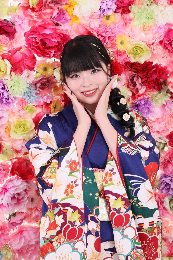 KL1733 振袖 正絹 身丈161cm 着物 成人式 卒業式 嵯峨野ガード df4f616b10bfdd5b4d5f5765249e49
